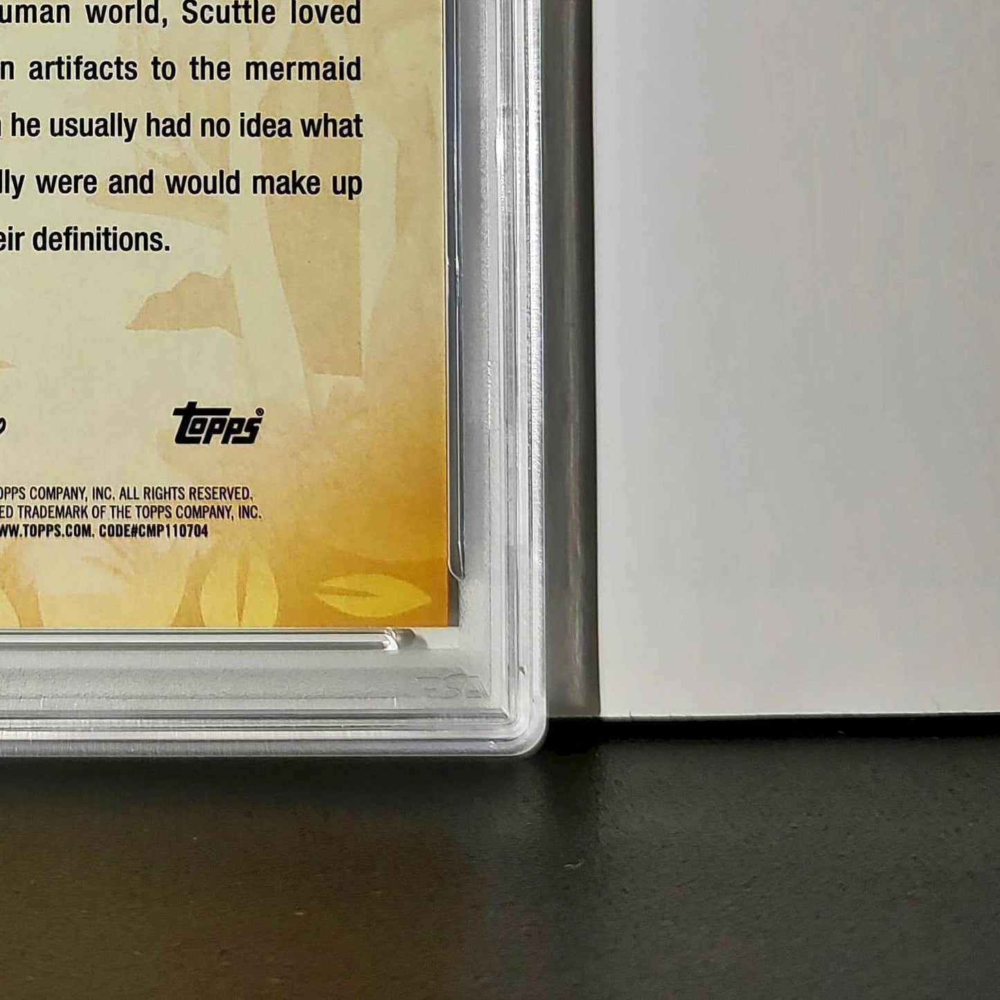 Scuttle 2025 Topps Disney #FF-9 Furry Friends Card The Little Mermaid PSA 9 Mint