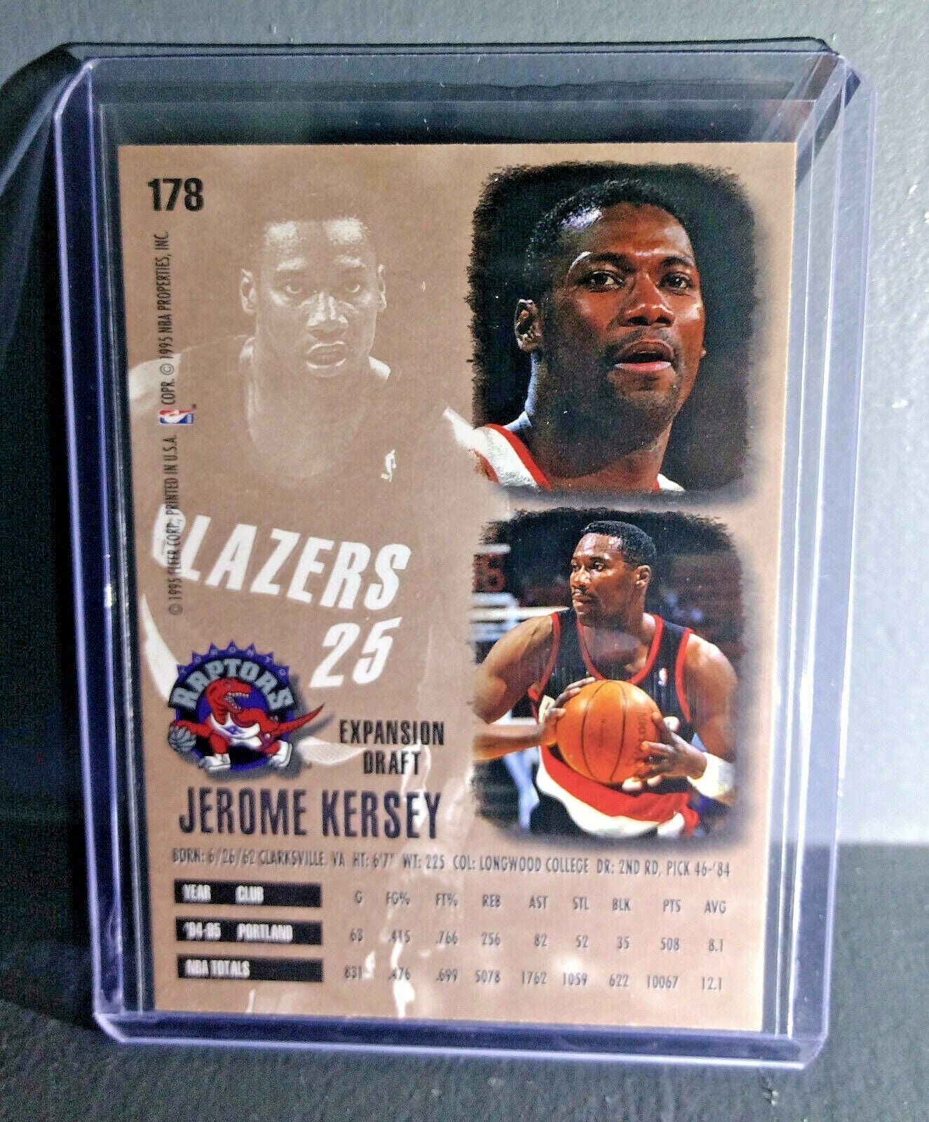1995-96 Jerome Kersey Fleer Ultra #178 Basketball Card