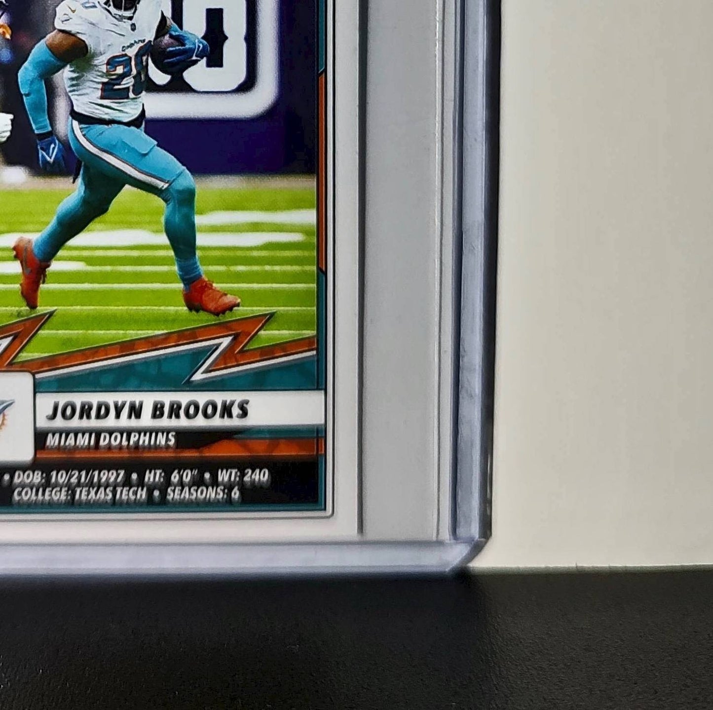 Jordyn Brooks 2025 Panini NFL #65 Sticker Miami Dolphins
