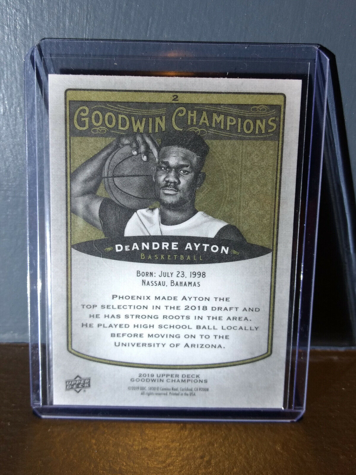 2019 Upper Deck Goodwin Champions DeAndre Ayton #2 Basketball Card