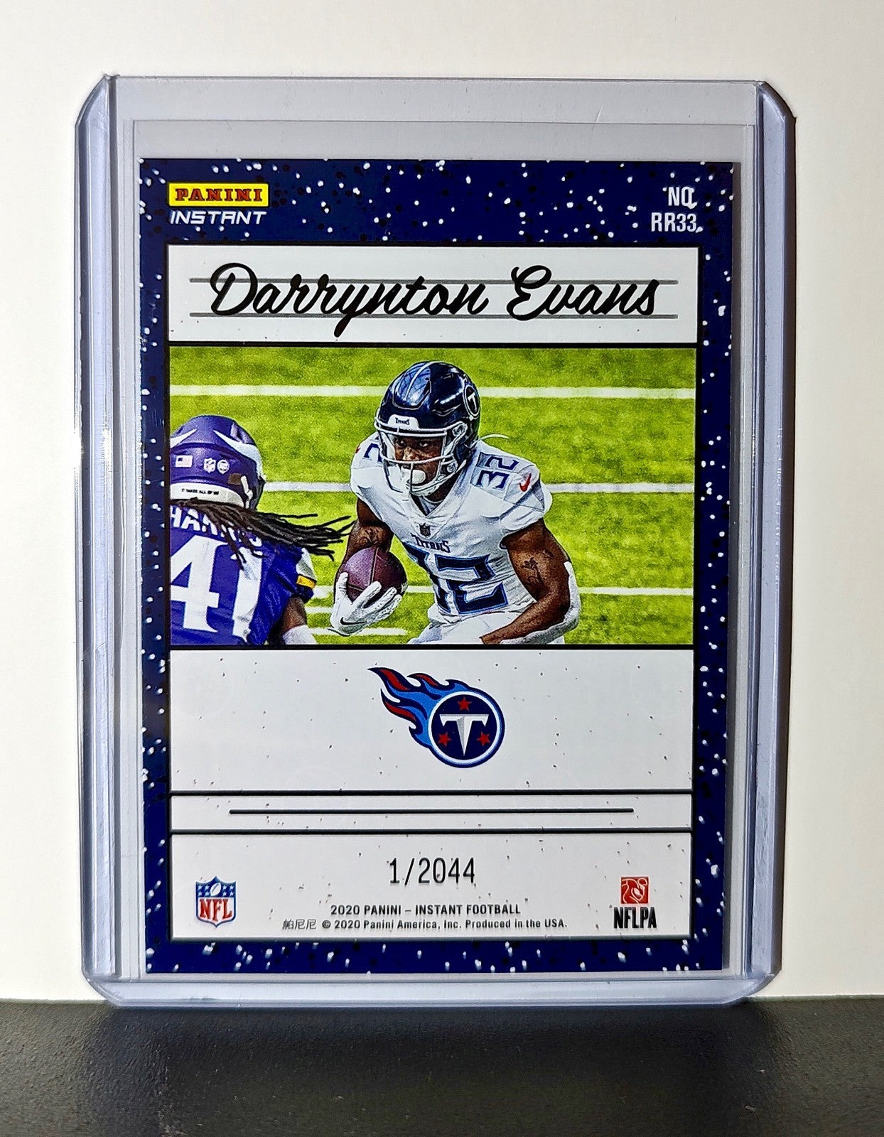 Darrynton Evans Rookie 2020 Panini NFL #33 Rated Rookie Card Tennessee Titans