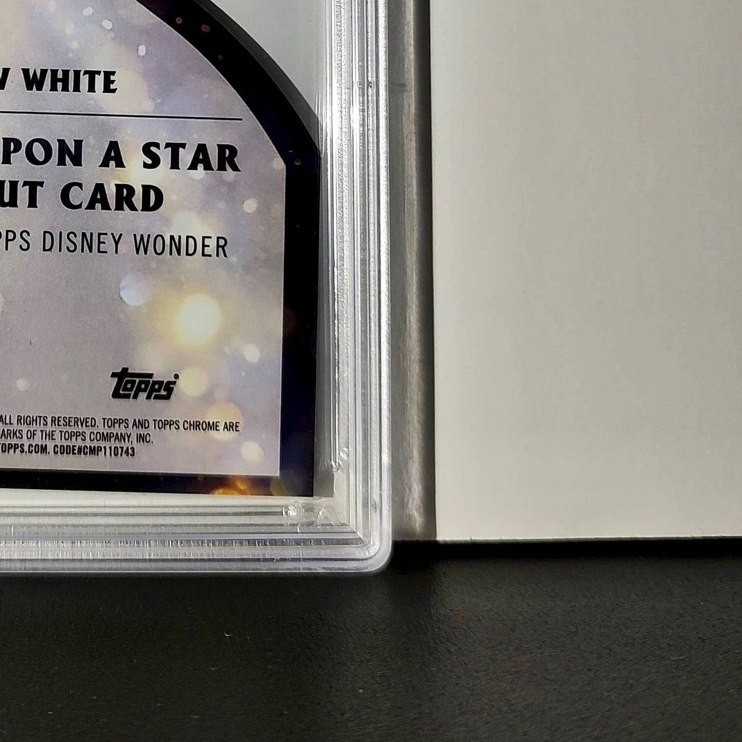 Snow White 2025 Topps Chrome Disney #W-13 Wish Upon A Star Die Cut Card PSA 9