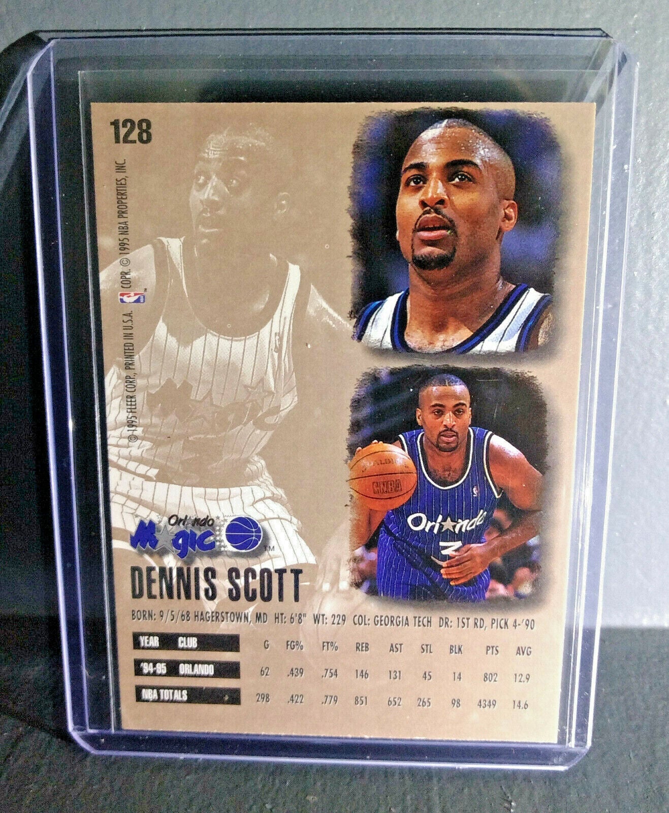 1995-96 Dennis Scott Fleer Ultra #128 Basketball Card