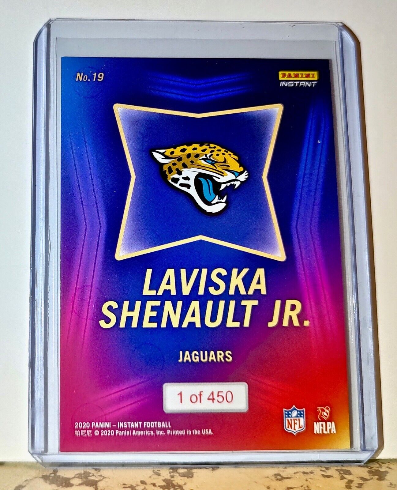 Laviska Shenault 2020 NFL Draft Night NFL #19 Football Card Jaguars 1 of 450