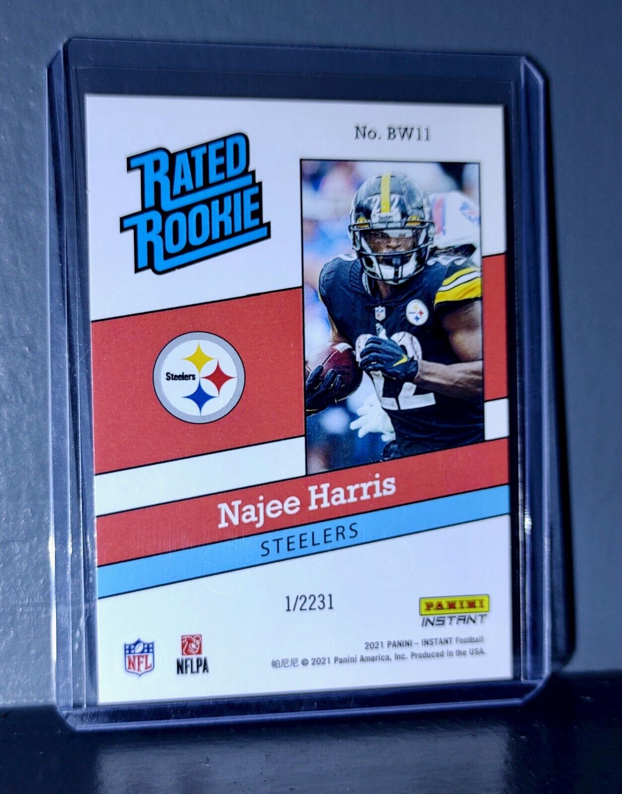 Najee Harris 2021 Panini NFL Rated Rookie Retro #11 Rookie Card 1/2231