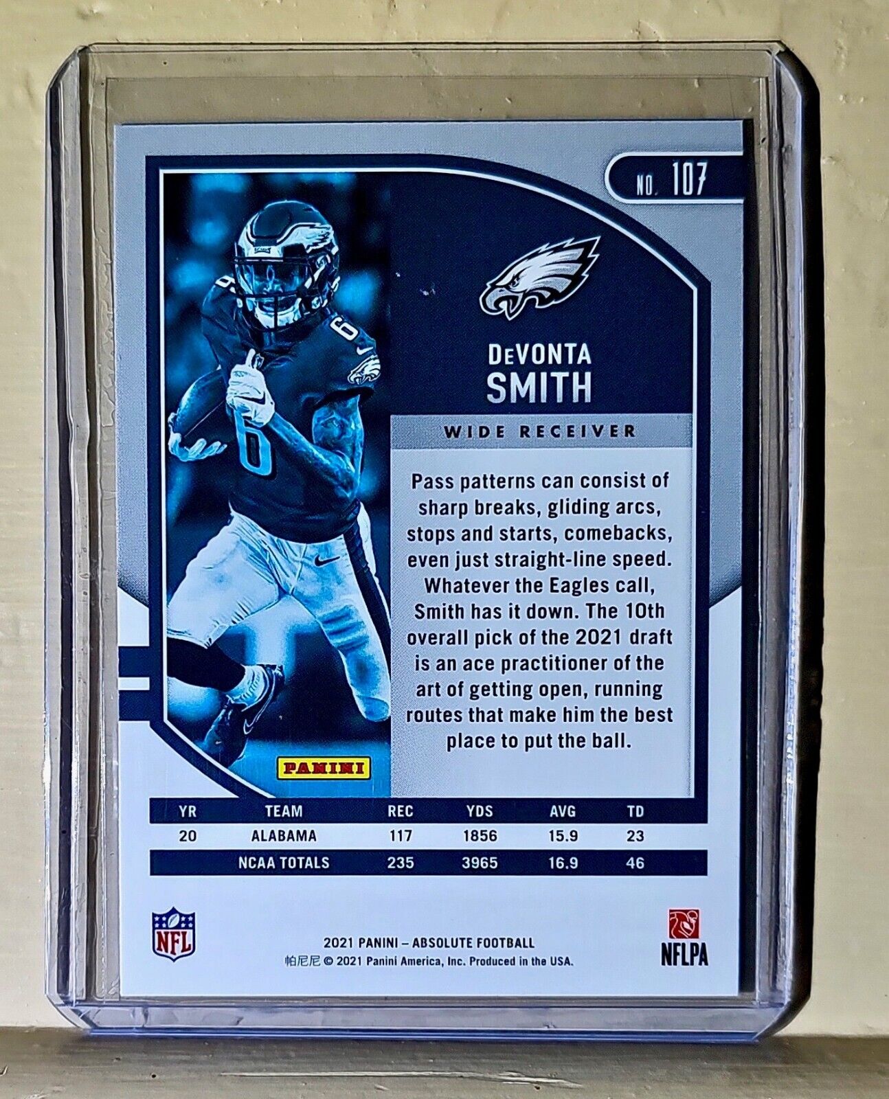 Devonta Smith 2021 Panini NFL Absolute Rookie Football #107 Card