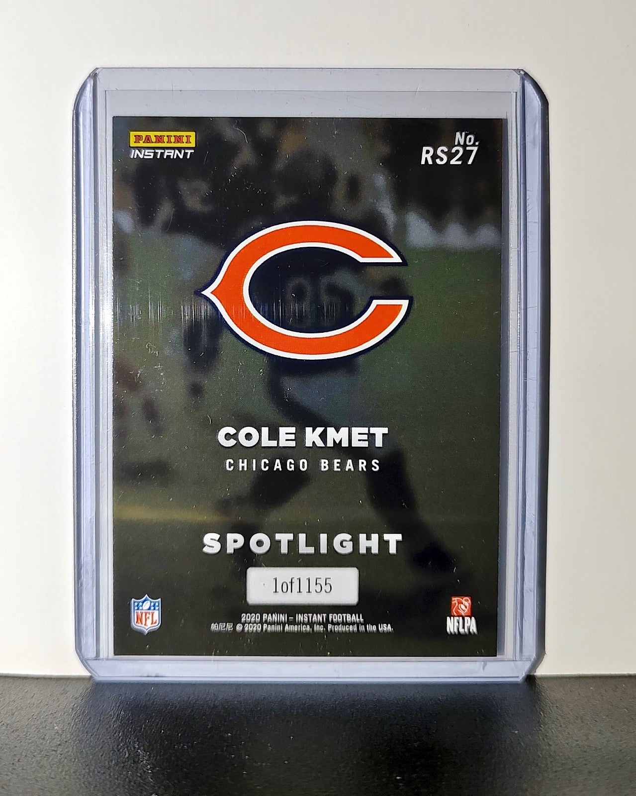 Cole Kmet Rookie 2020 Panini NFL #27 Rookie Spotlight Card Chicago Bears