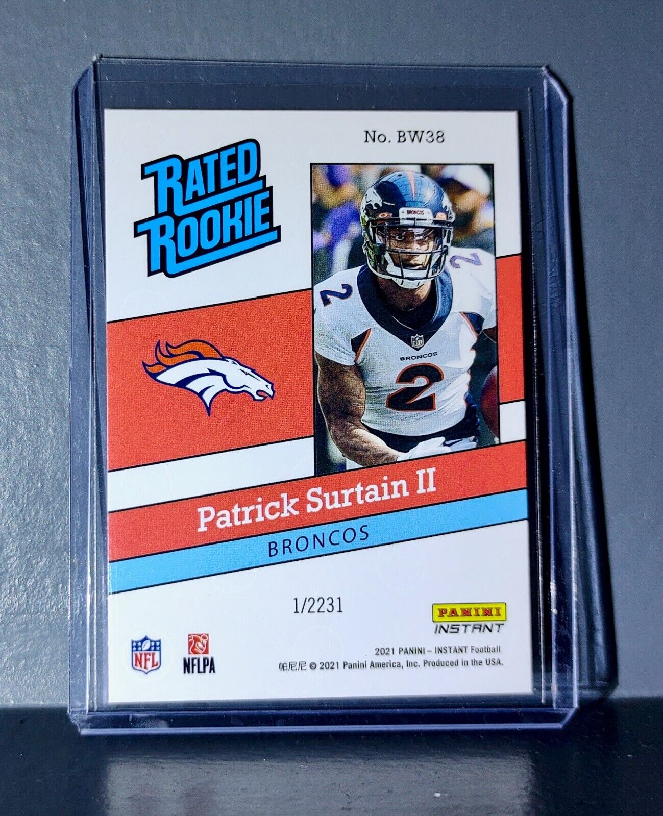 Patrick Surtain II 2021 Panini NFL Rated Rookie Retro #38 Rookie Card 1/2231