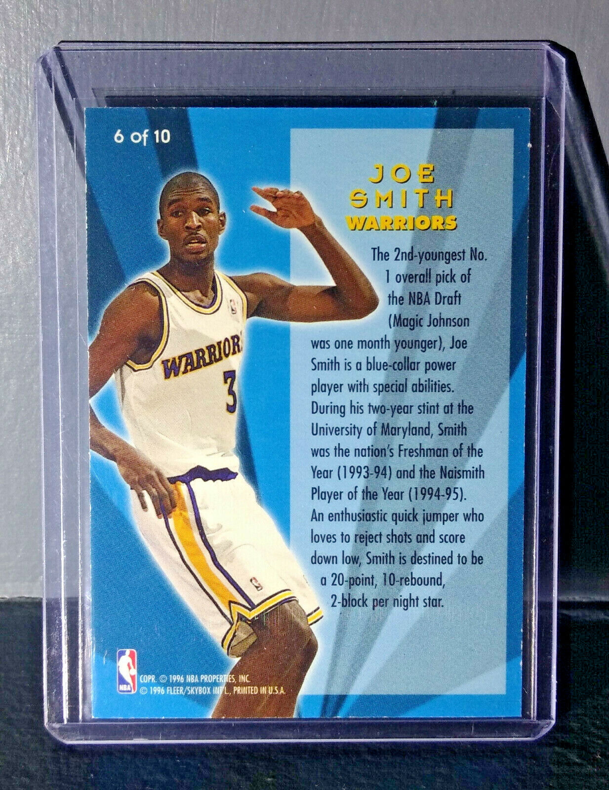 1995-96 Joe Smith Fleer Ultra All-Rookies #6 Basketball Card