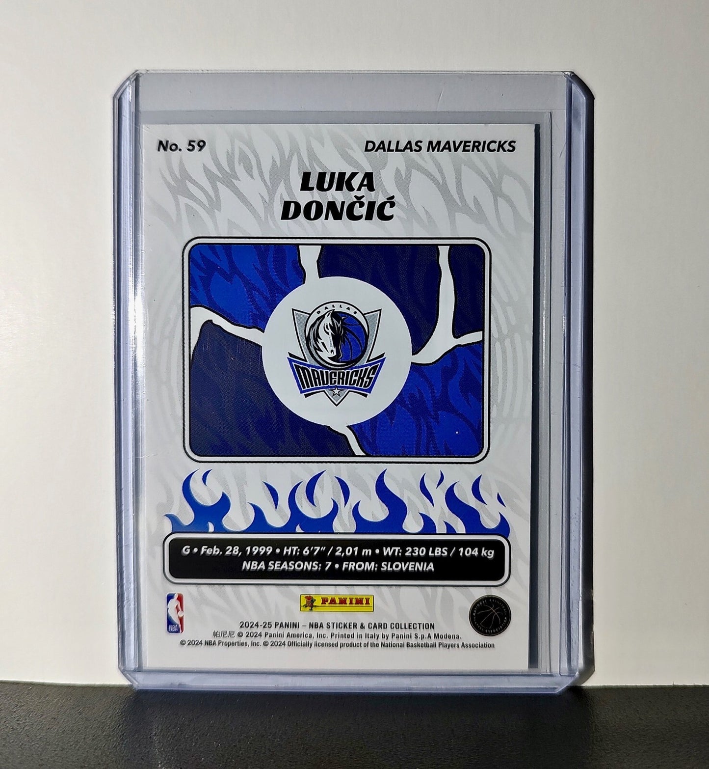 Luka Dončić 2024-25 Panini NBA #59 Sticker Card Dallas Mavericks