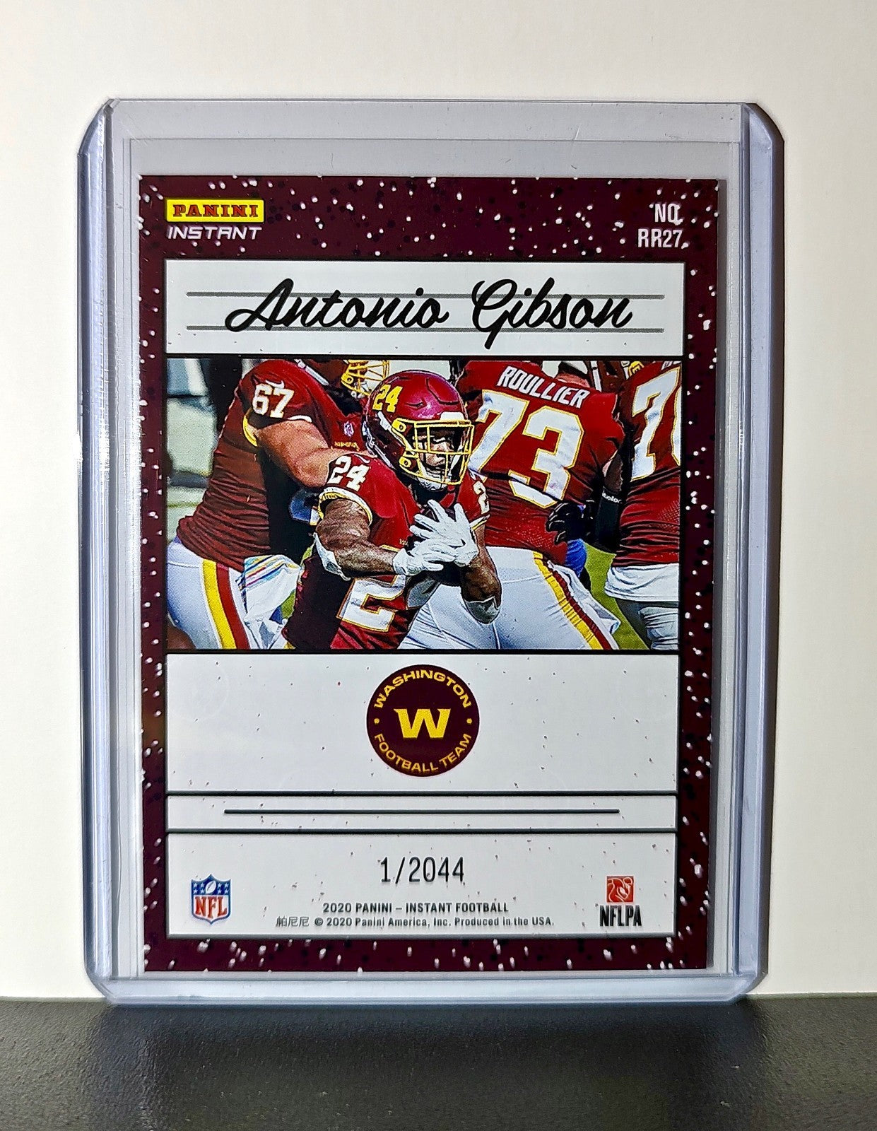Antonio Gibson Rookie 2020 Panini NFL #27 Rated Rookie Washington Football Team