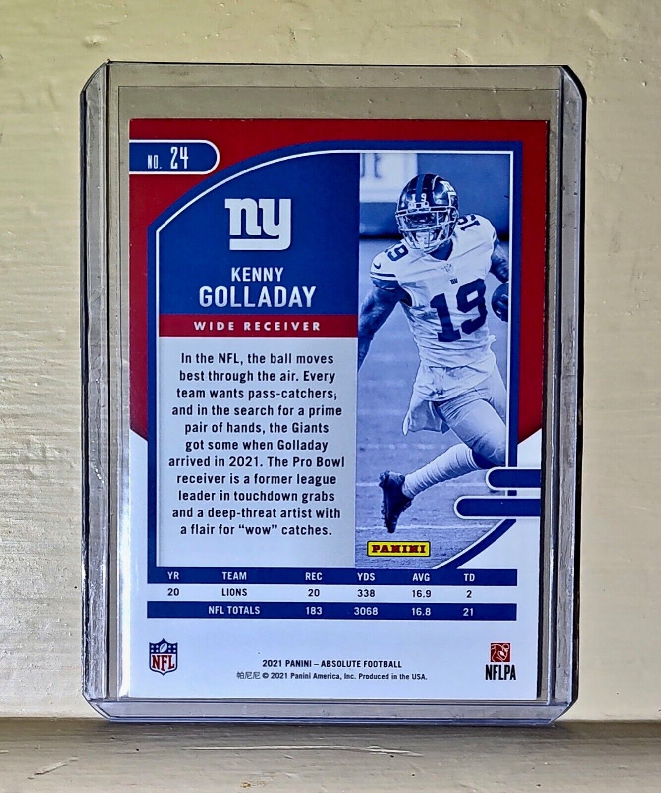 Kenny Golladay 2021 Panini NFL Absolute Football #24 Card Giants