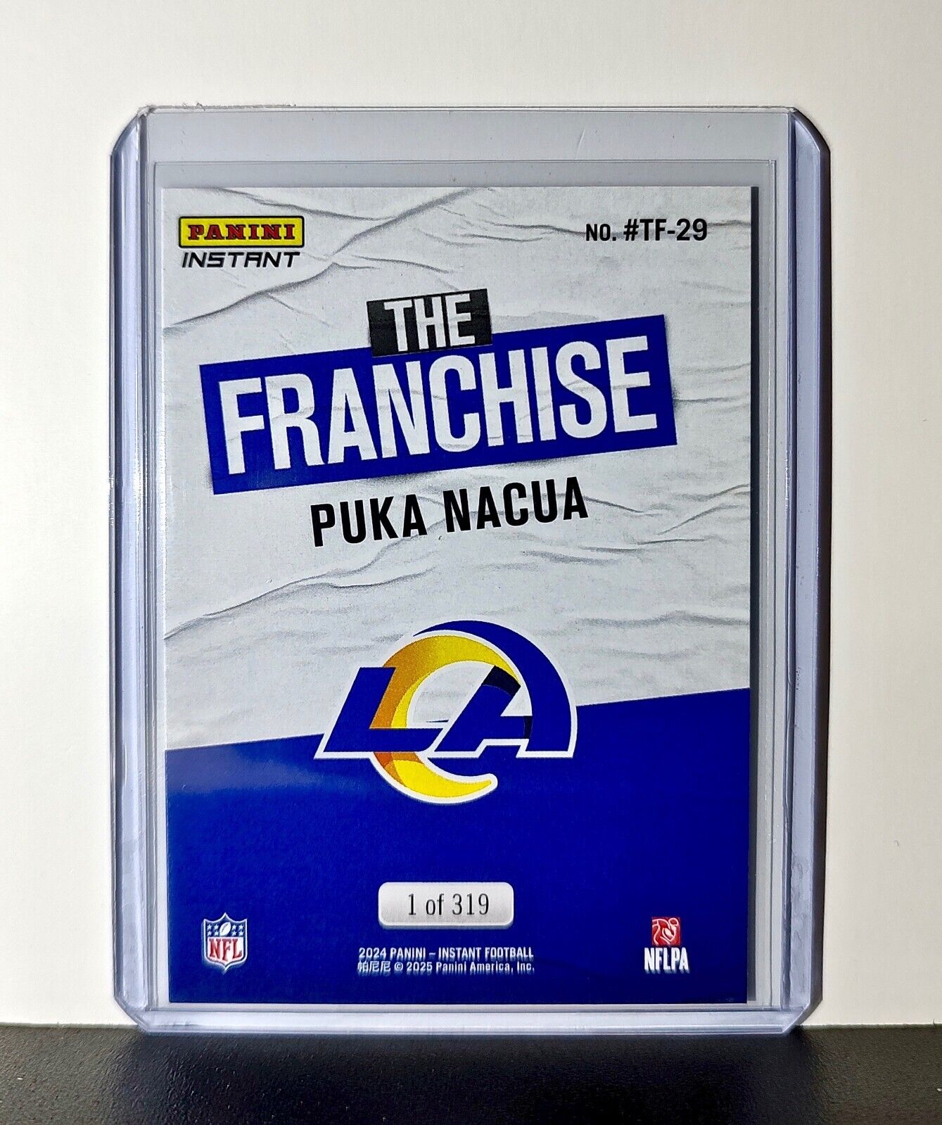 Puka Nacua 2024 Panini The Franchise NFL #29 Football Card Rams 1 of 319