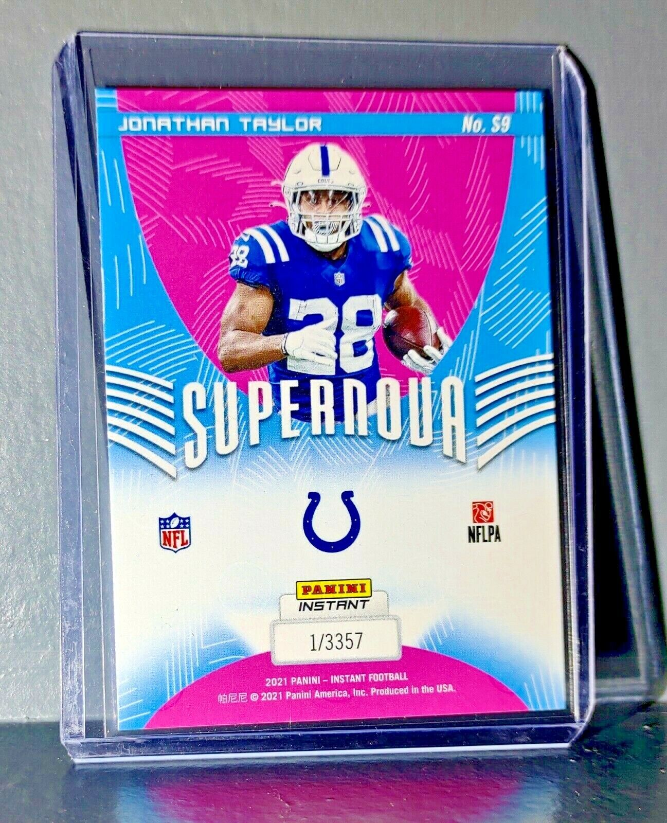 Jonathan Taylor 2021 Panini NFL Instant Supernova #9 Football Card 1 of 3357