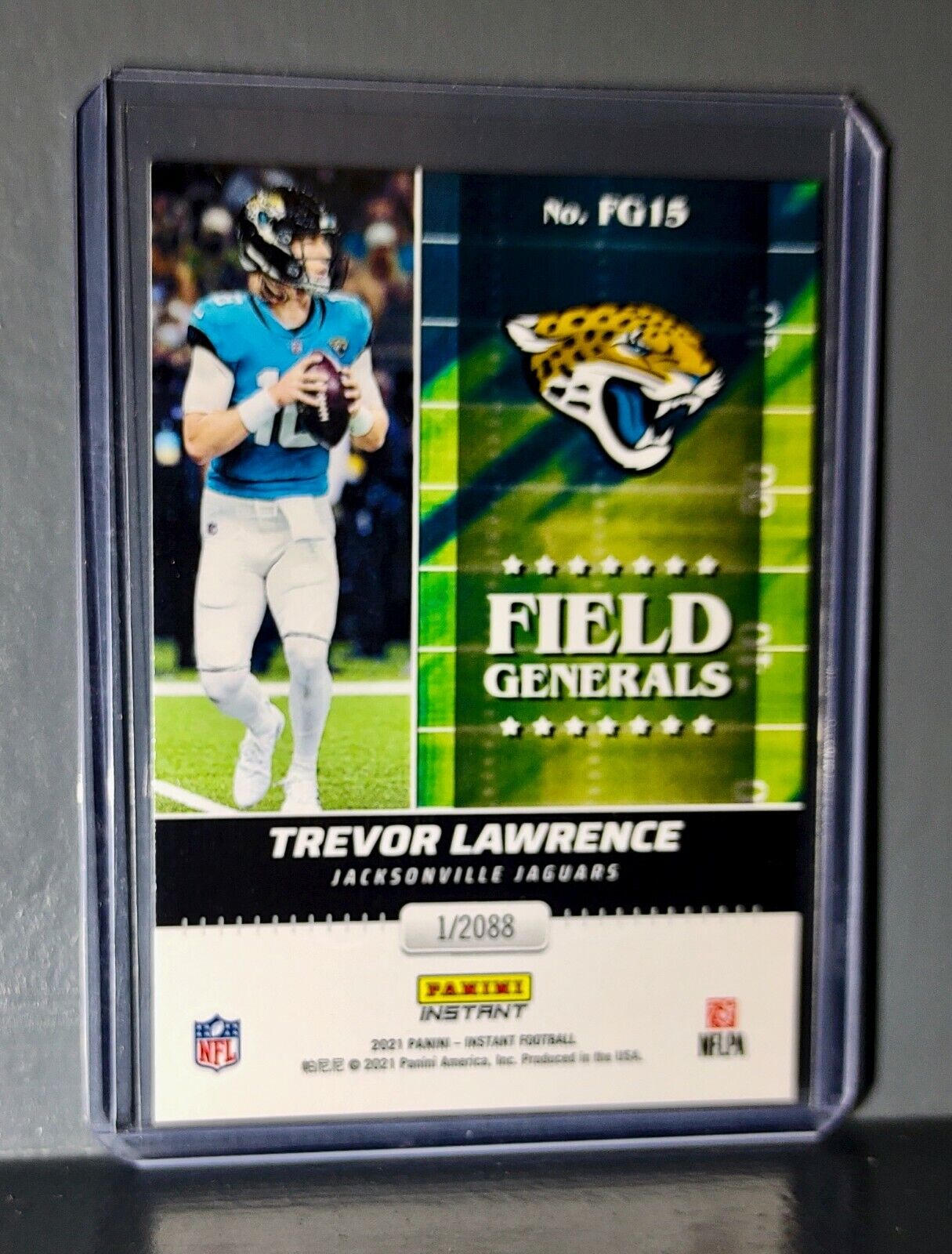 Trevor Lawrence 2021 Panini NFL Instant Field Generals #15 Rookie Card 1 of 2088
