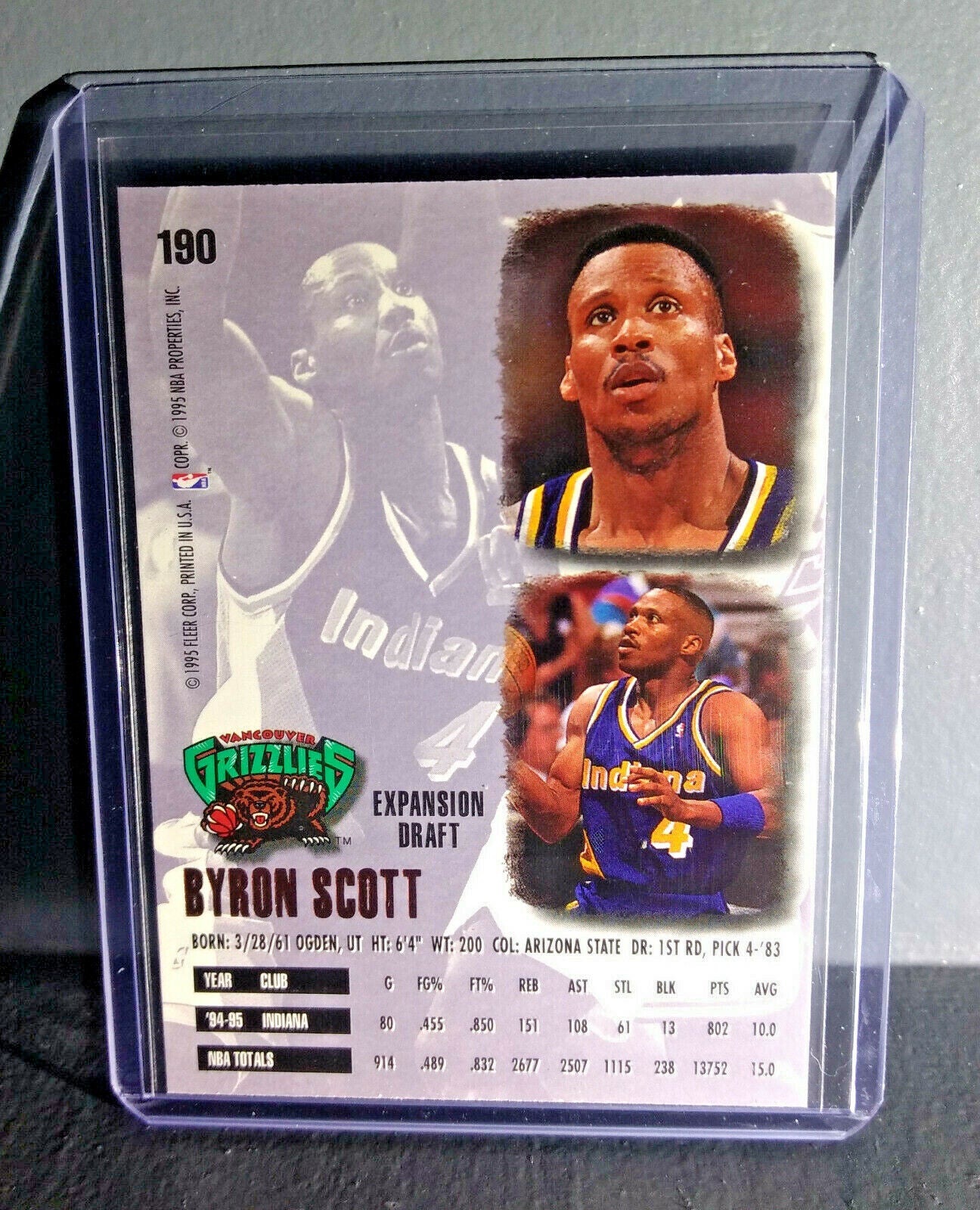 1995-96 Byron Scott Fleer Ultra #190 Basketball Card