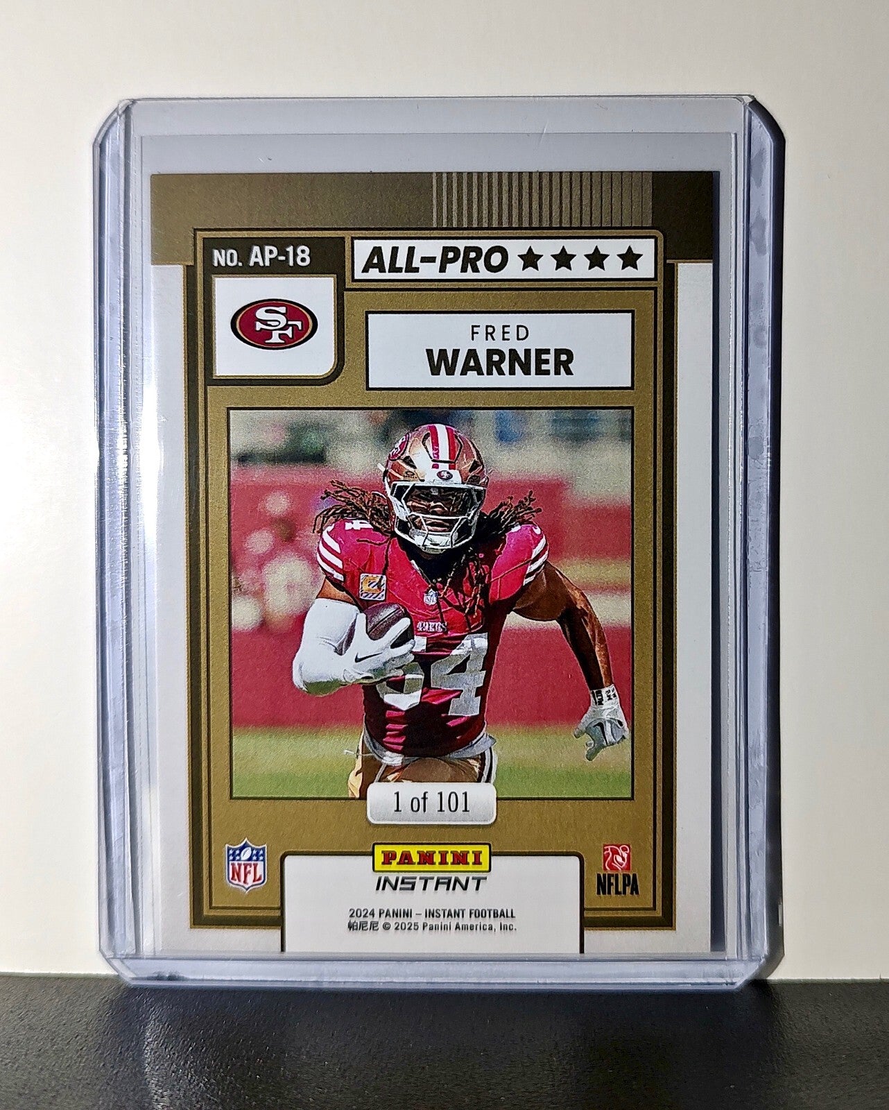 Fred Warner 2024 All-Pro Panini NFL #18 Football Card 49ers 1 of 101