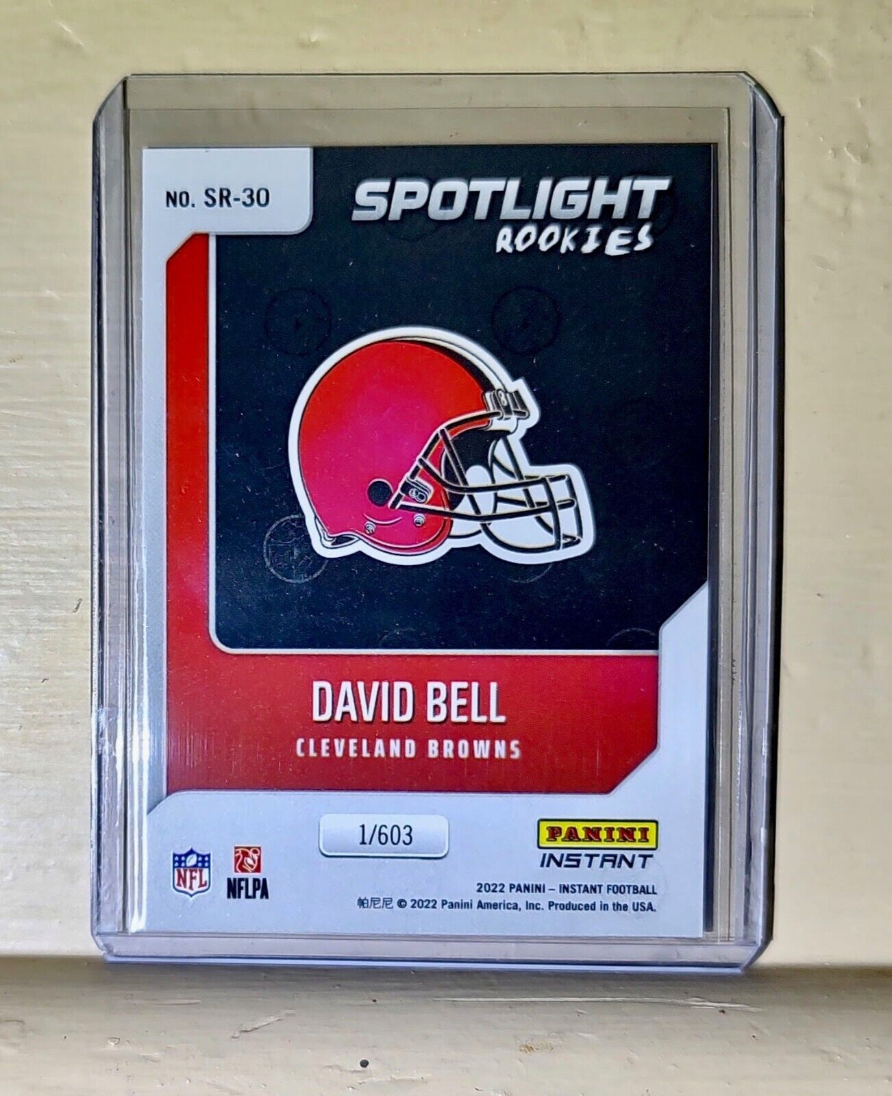 David Bell 2022 NFL Panini #30 Spotlight Rookie Football Card 1/603