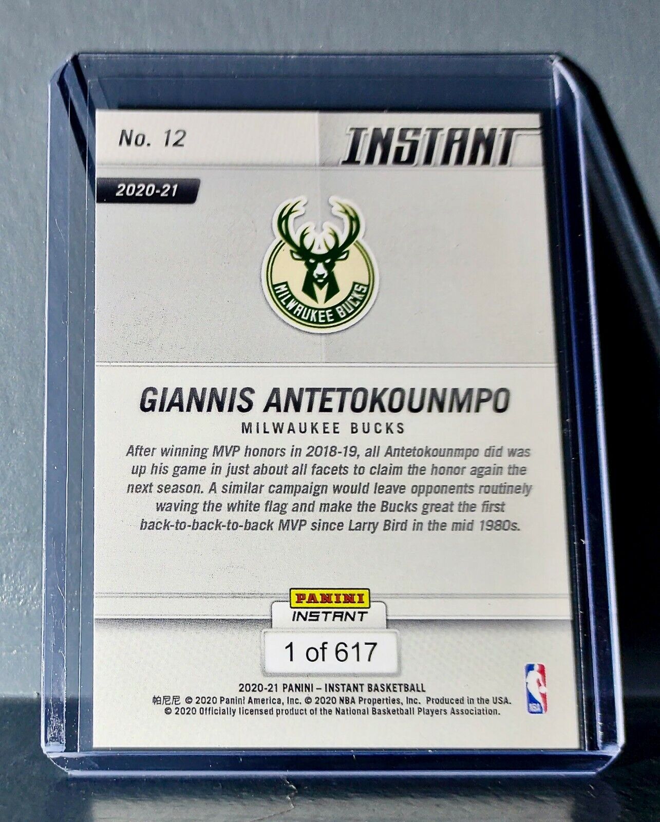 Giannis Antetokounmpo 2020-21 Panini NBA Tip-Off #12 Basketball Card 1 of 617