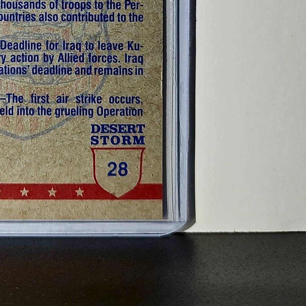 Taking Off in an F/A-18 1991 Topps Desert Storm #28 Card