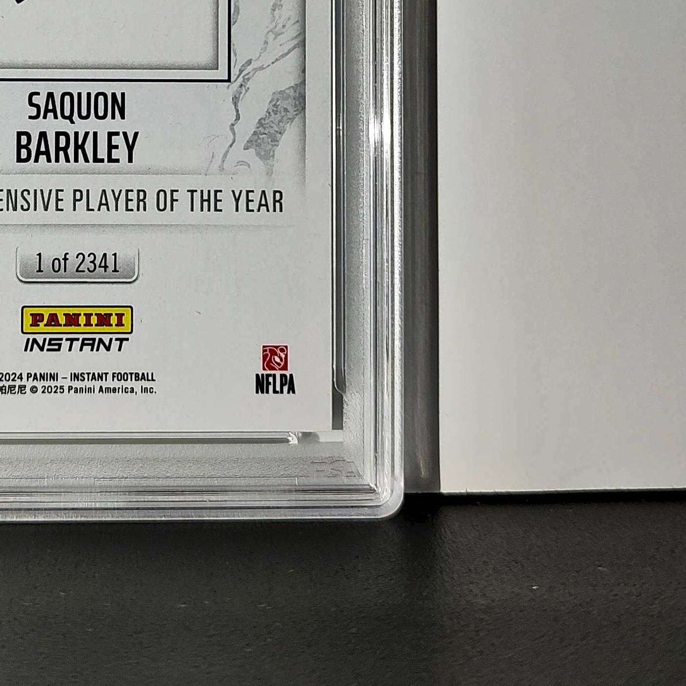 Saquon Barkley 2024 Panini NFL AP Offensive Player of the Year Eagles PSA 10 Gem