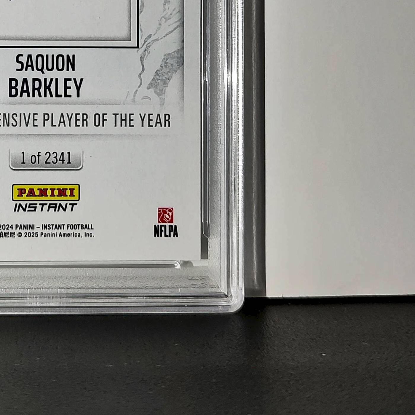 Saquon Barkley 2024 Panini NFL AP Offensive Player of the Year Eagles PSA 9 Mint