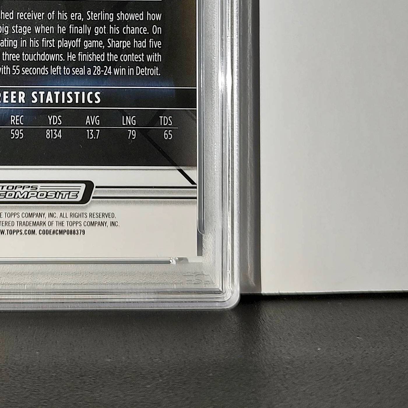 Sterling Sharpe 2023 Topps 64/99 Finest #186 Blue Checkerboard Refractor PSA 6