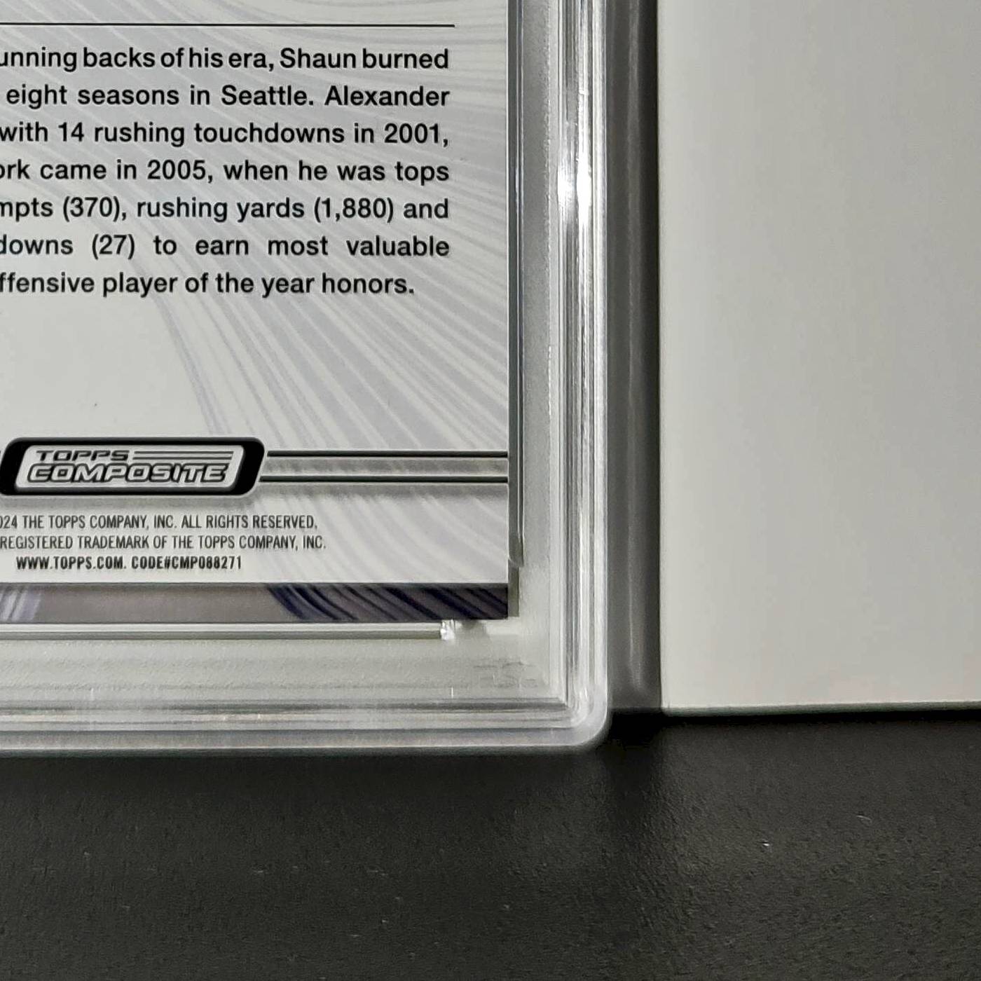 Shaun Alexander 2023 Topps Resurgence 071/200 #83 Yellow Surge PSA 9 Mint
