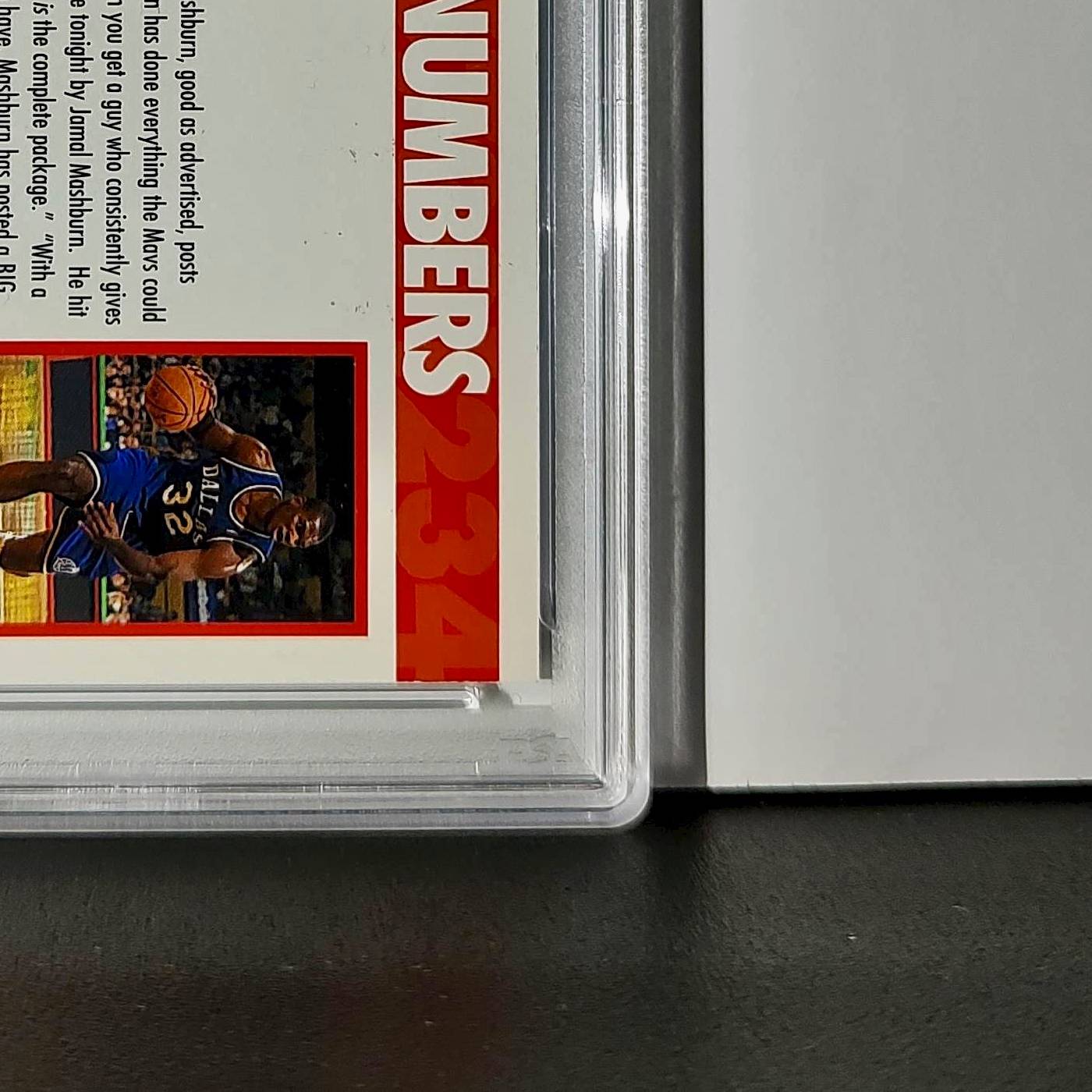 Jamal Mashburn 1994 NBA Hoops Big Numbers #BN2 Rainbow PSA 7 NM