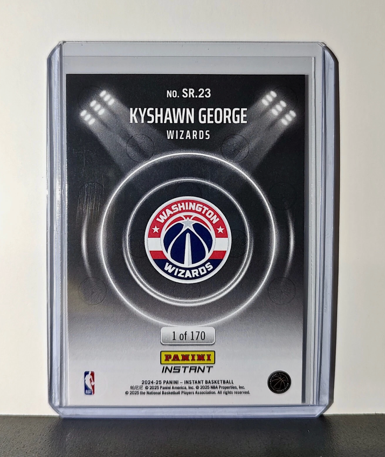 Kyshawn George Rookie 2024-25 Panini Spotlight Rookies NBA #23 Wizards 1 of 170
