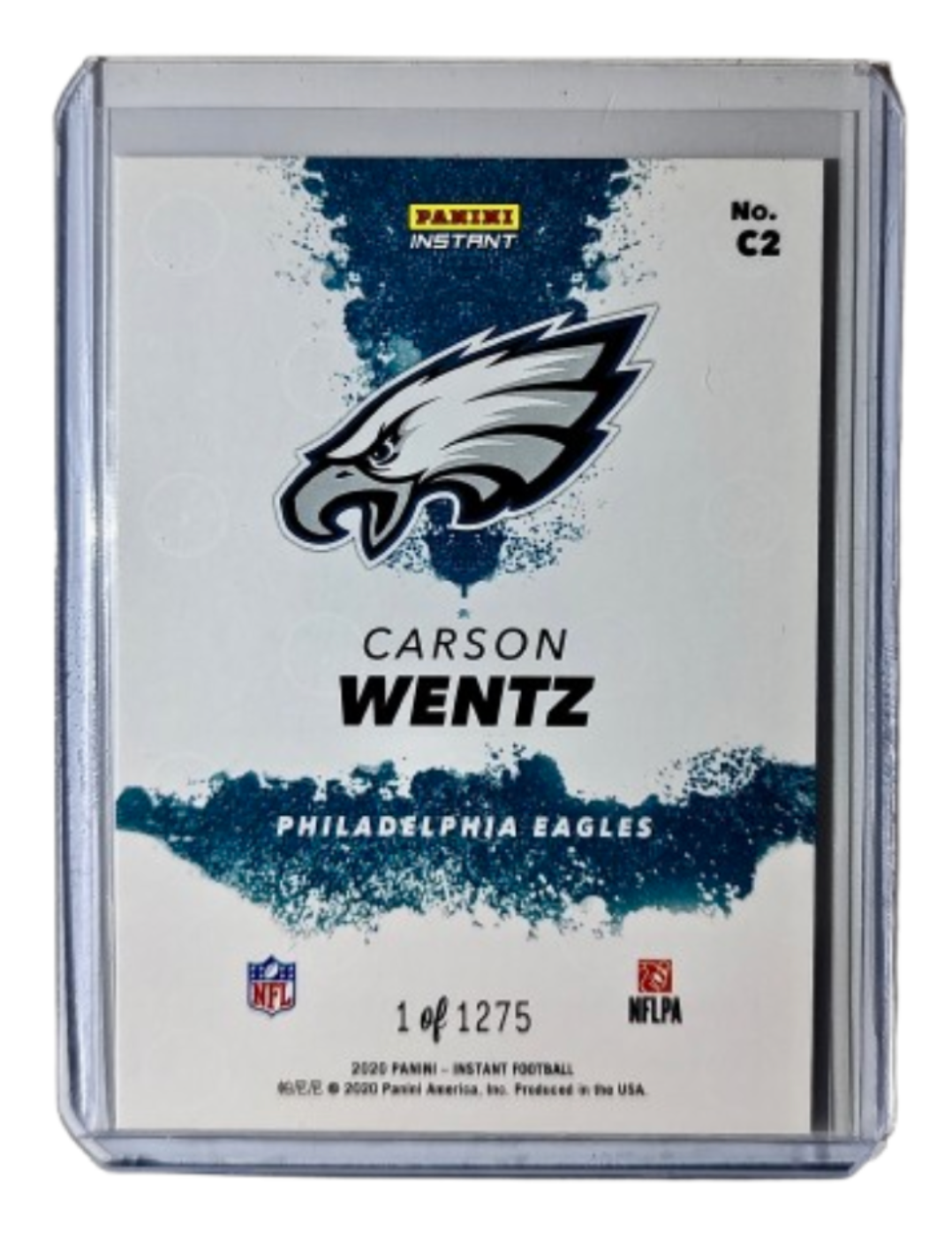 Carson Wentz 2020 Panini NFL Instant My City #2 Football Card 1 of 1275