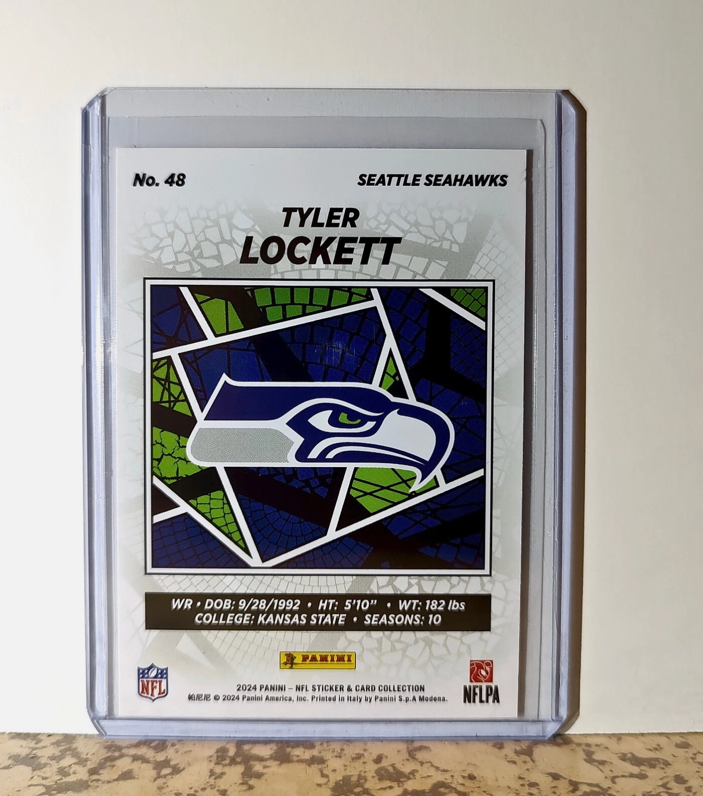 Tyler Lockett 2024 Panini NFL #48 Sticker Card Seattle Seahawks