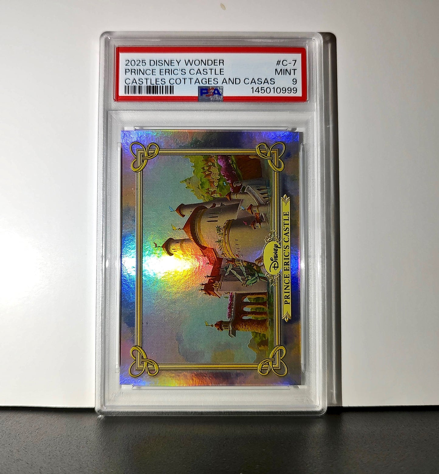 Prince Eric's Castle 2025 Topps Disney #C-7 The Little Mermaid PSA 9 Mint
