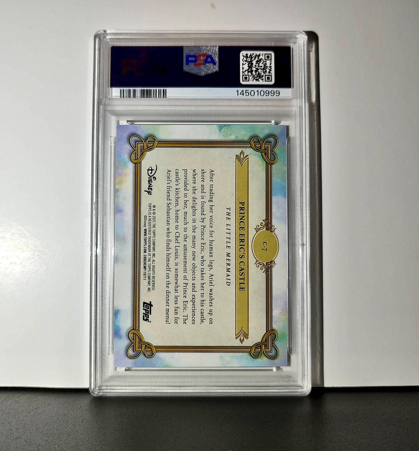 Prince Eric's Castle 2025 Topps Disney #C-7 The Little Mermaid PSA 9 Mint