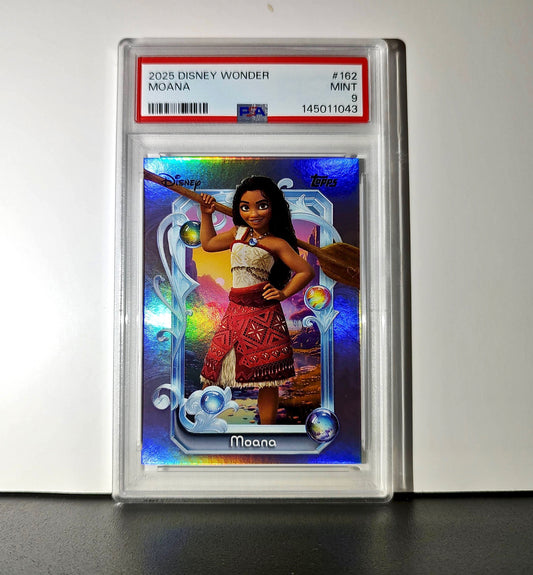 Moana 2025 Topps Disney Cartoon Princess #162 Card Moana PSA 9 MT