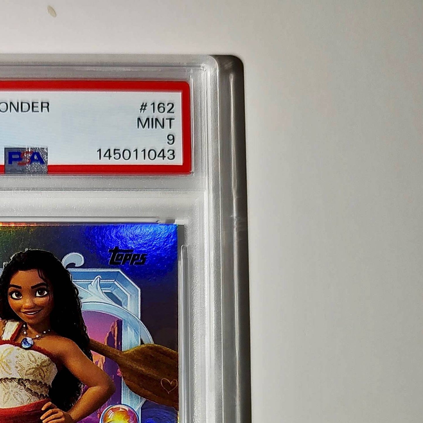 Moana 2025 Topps Disney Cartoon Princess #162 Card Moana PSA 9 MT