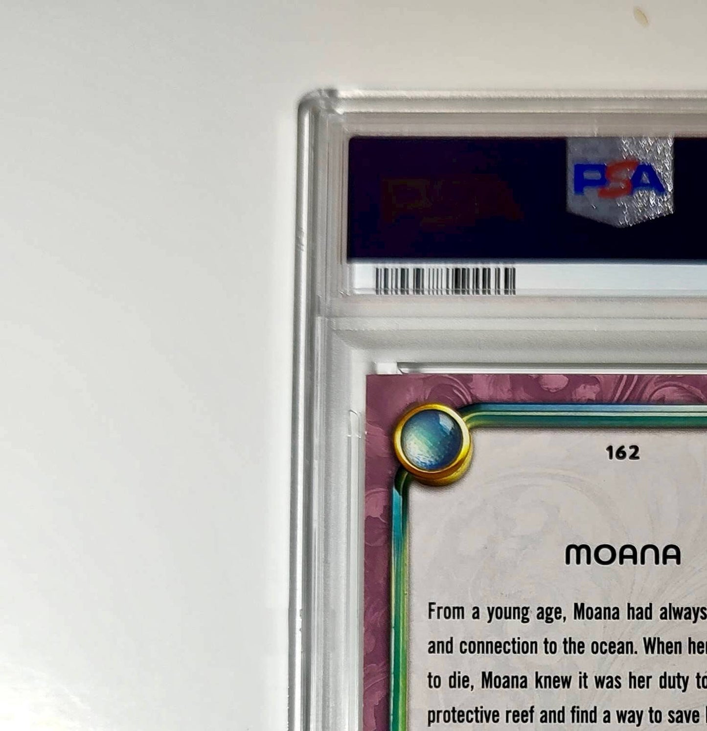 Moana 2025 Topps Disney Cartoon Princess #162 Card Moana PSA 9 MT