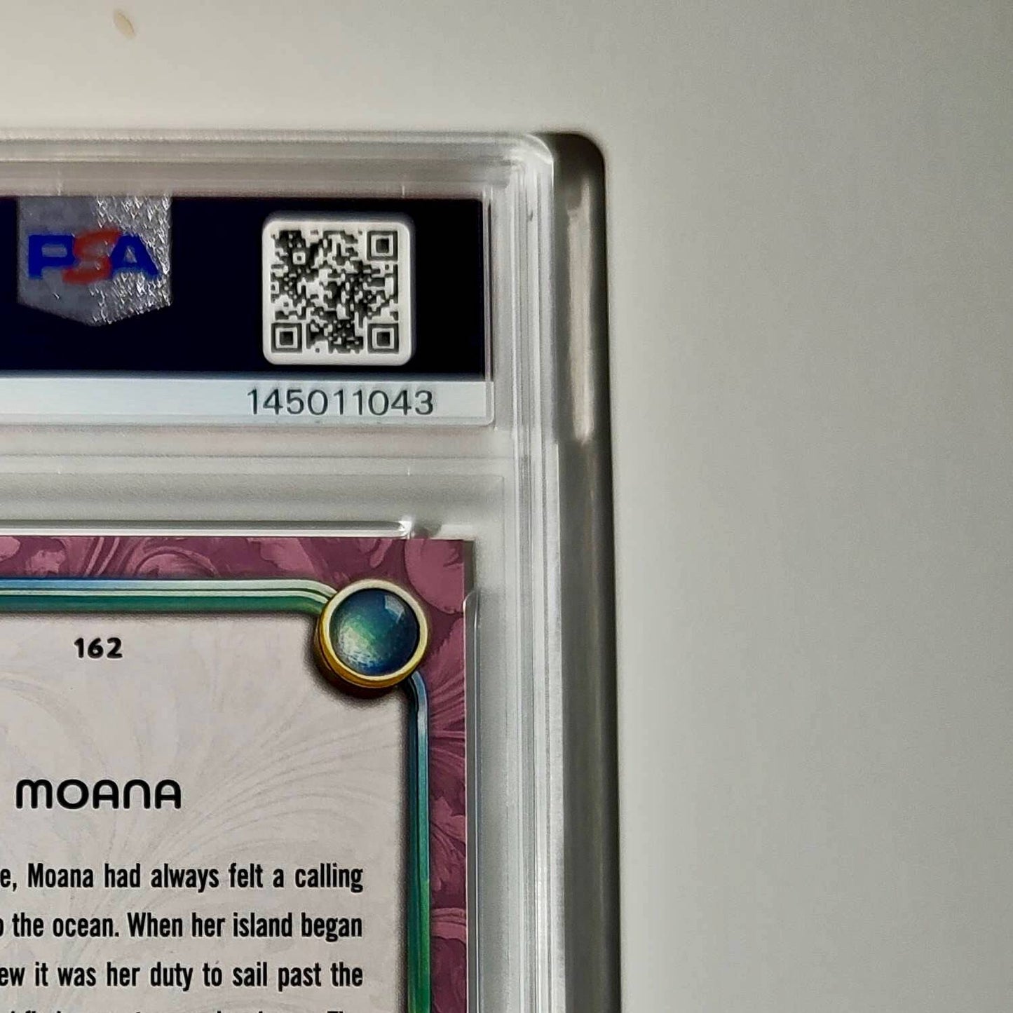 Moana 2025 Topps Disney Cartoon Princess #162 Card Moana PSA 9 MT