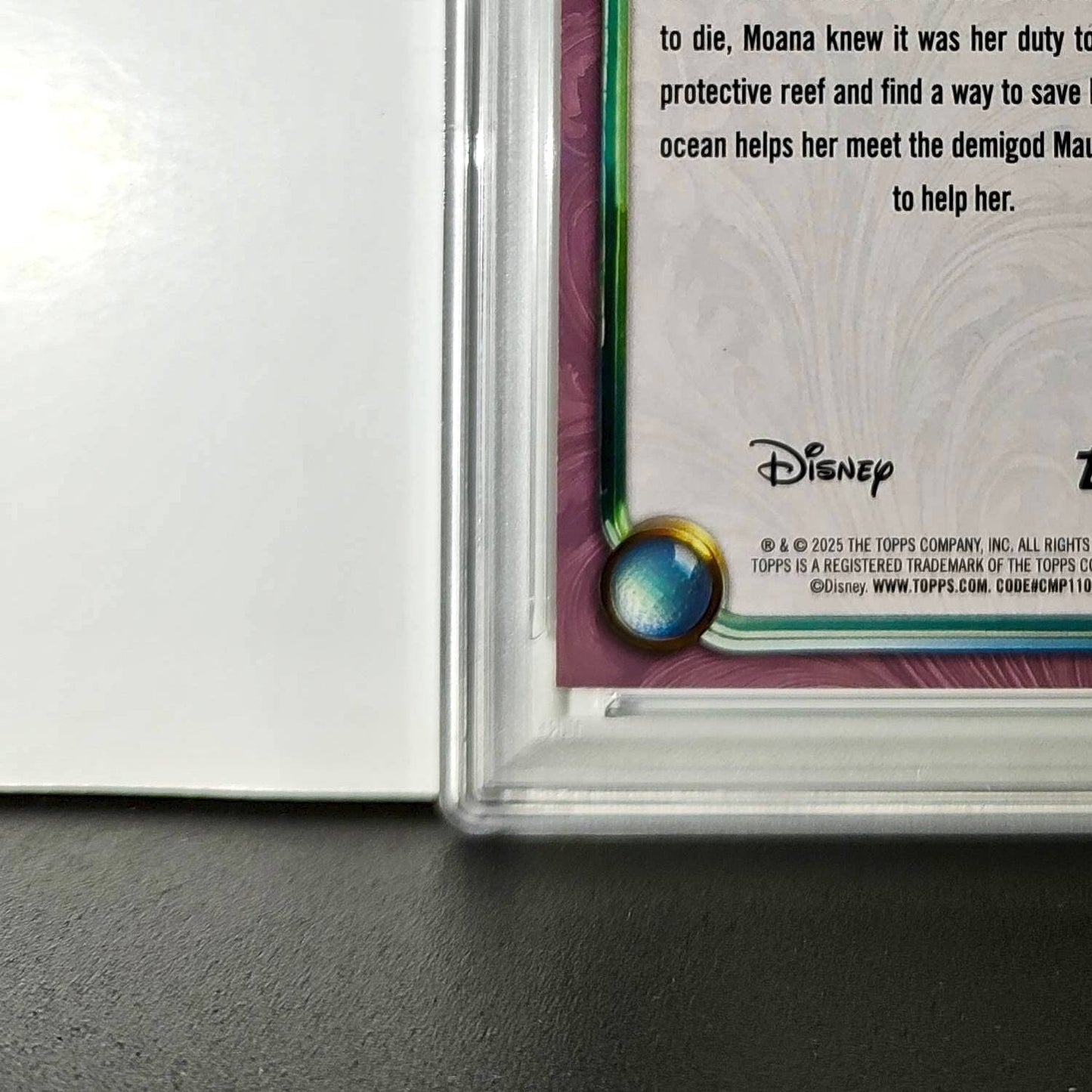 Moana 2025 Topps Disney Cartoon Princess #162 Card Moana PSA 9 MT