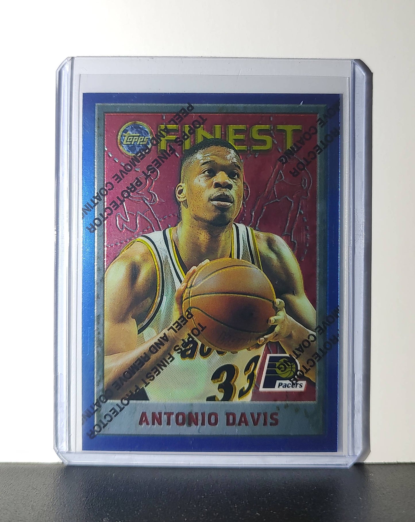 Antonio Davis 1995-96 Topps Finest NBA #211 Card Indiana Pacers