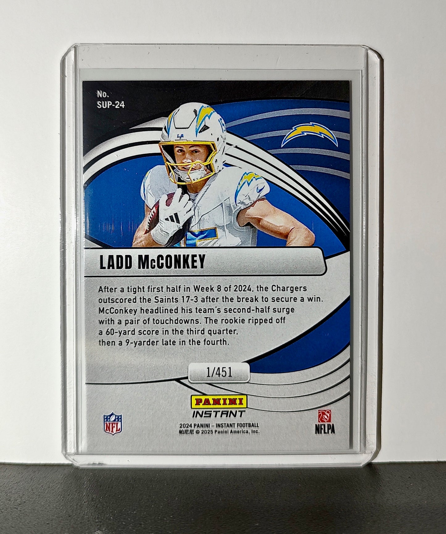 Ladd McConkey Rookie 2024 Panini Supernova NFL #24 Los Angeles Chargers 1/451