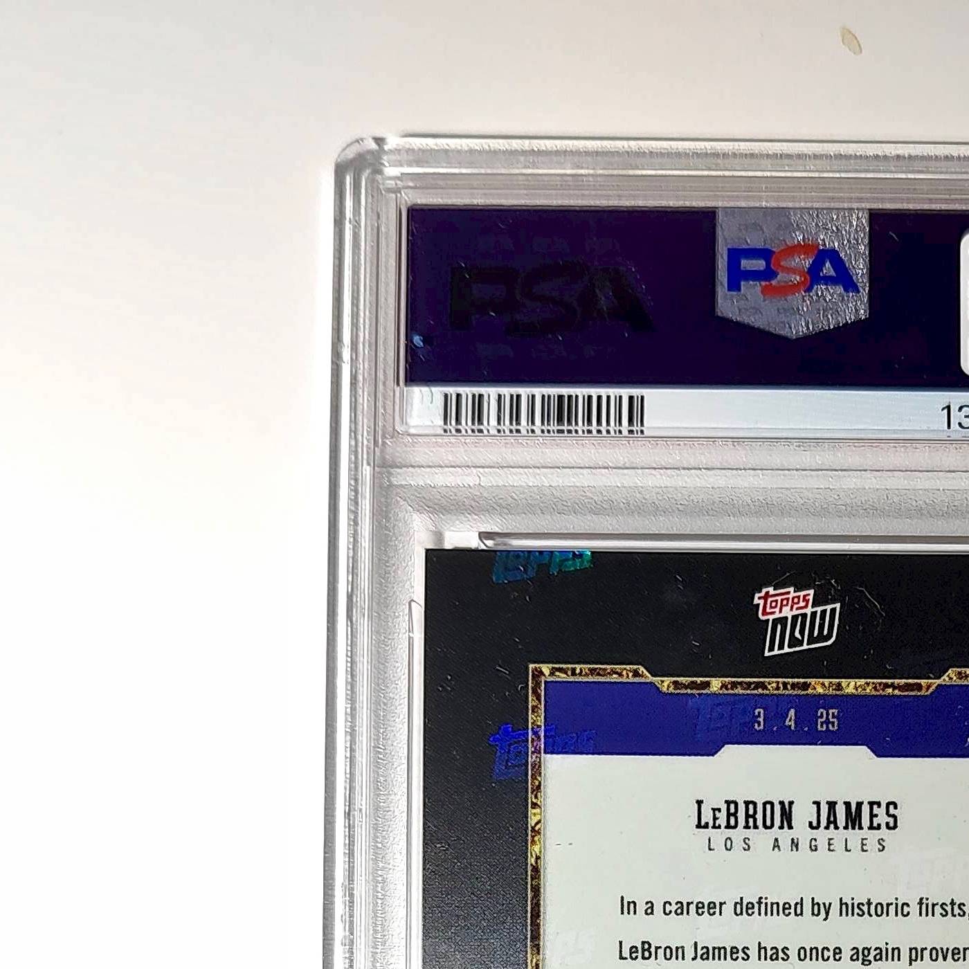 Lebron James 2024 Topps Now 50k Career Points #12 Card PSA 9 Mint