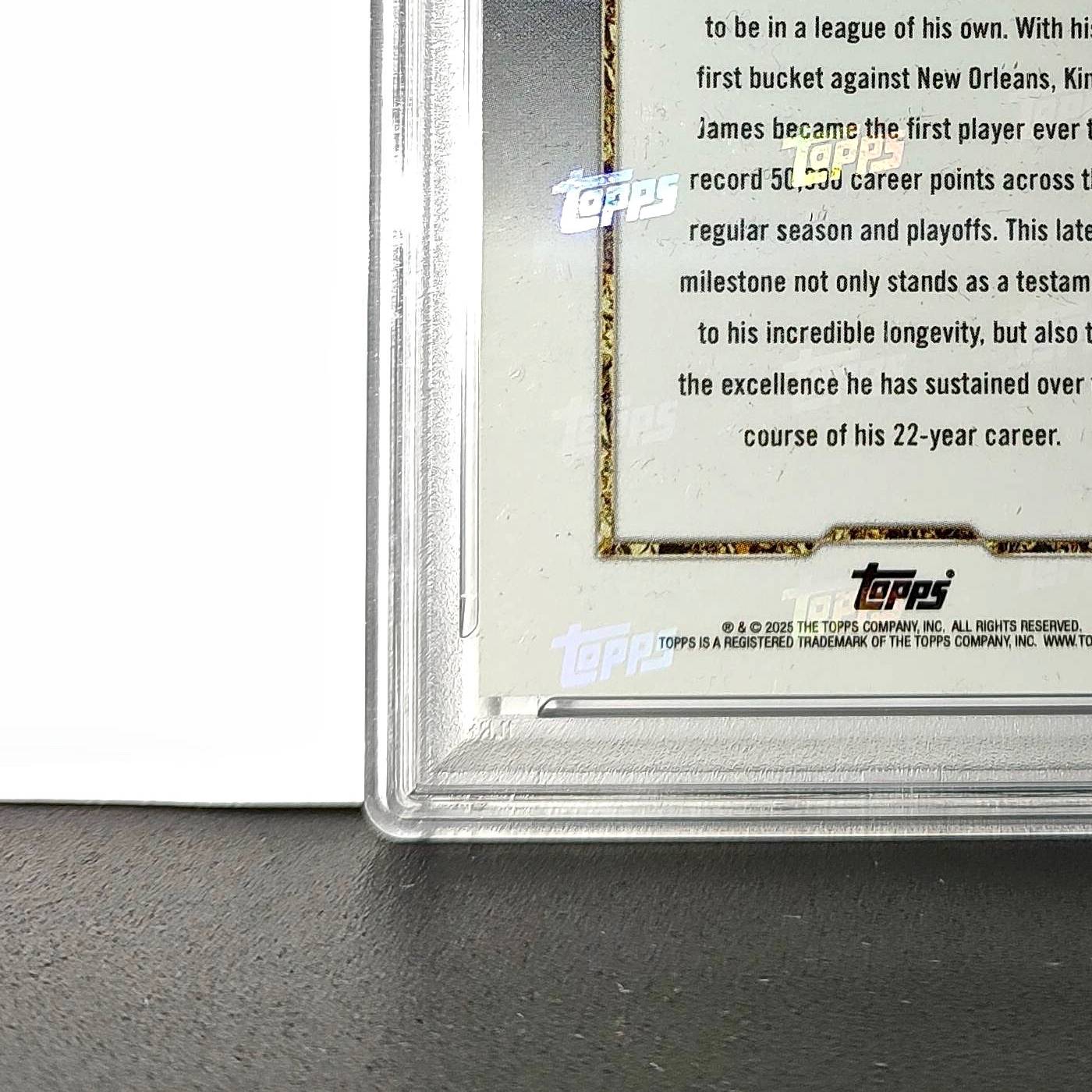 Lebron James 2024 Topps Now 50k Career Points #12 Card PSA 9 Mint