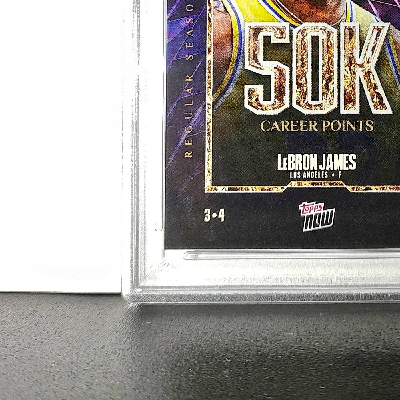 Lebron James 2024 Topps Now 50k Career Points #12 Card PSA 8 NM-MT