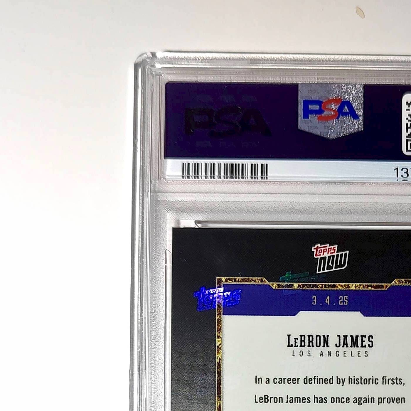 Lebron James 2024 Topps Now 50k Career Points #12 Card PSA 8 NM-MT