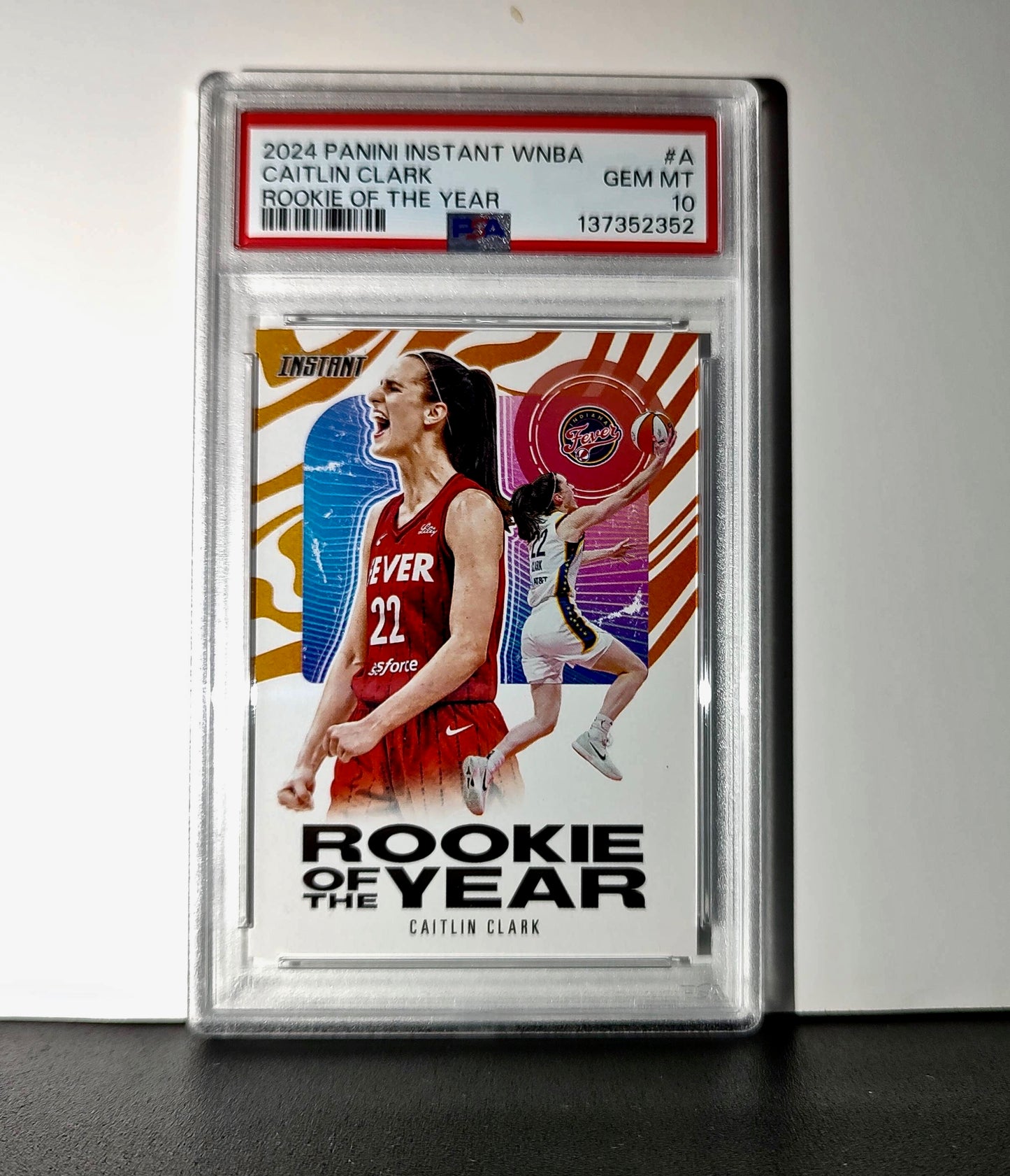Caitlin Clark 2024 Panini WNBA Rookie of the Year #CCROY Card PSA 10 Gem Mint