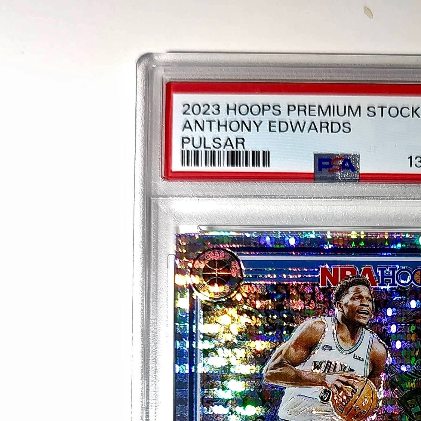 Anthony Edwards 2023 Panini Hoops Premium #87 Pulsar PSA 9 Mint