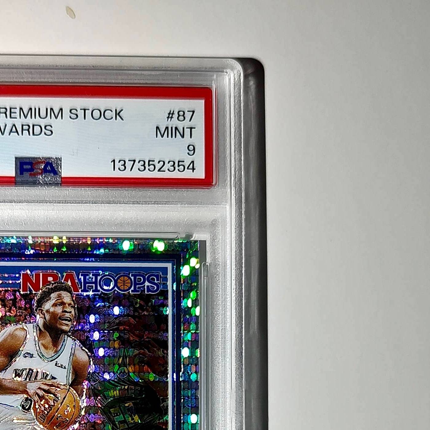 Anthony Edwards 2023 Panini Hoops Premium #87 Pulsar PSA 9 Mint