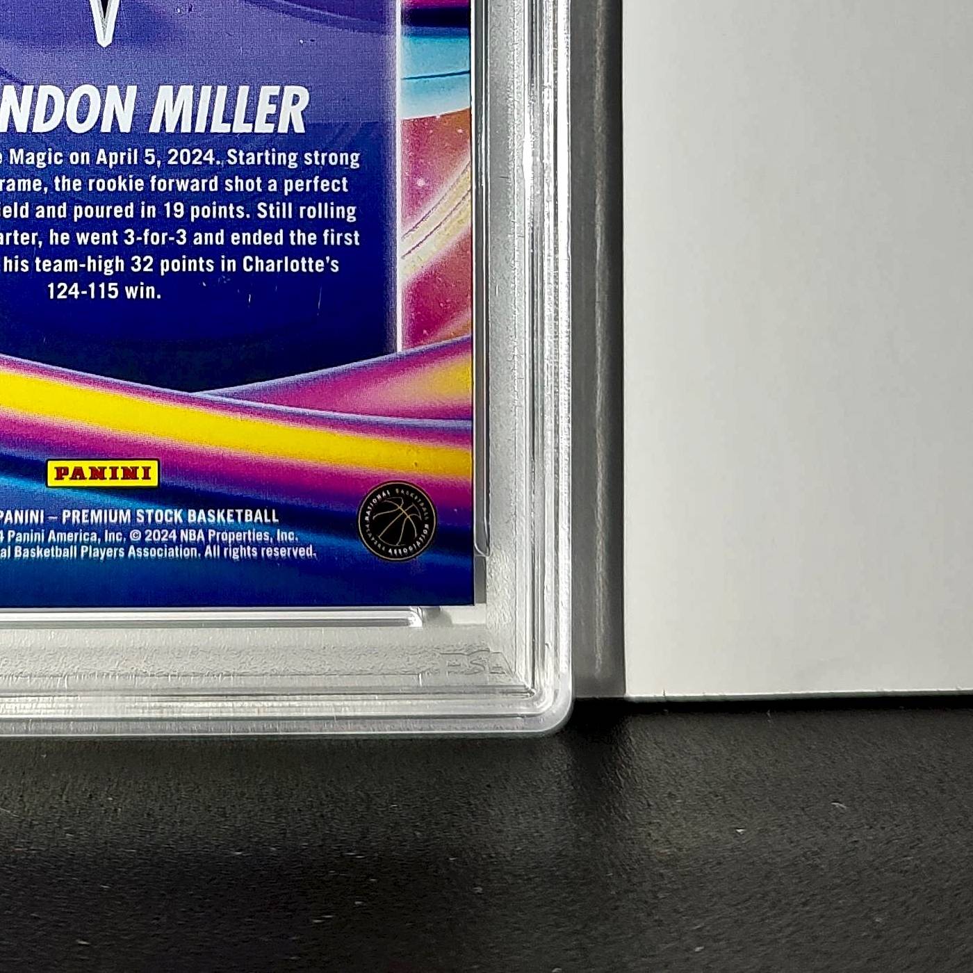 Brandon Miller 2023 Panini Hoops Premium Anti Gravity #11 PSA 9 Mint