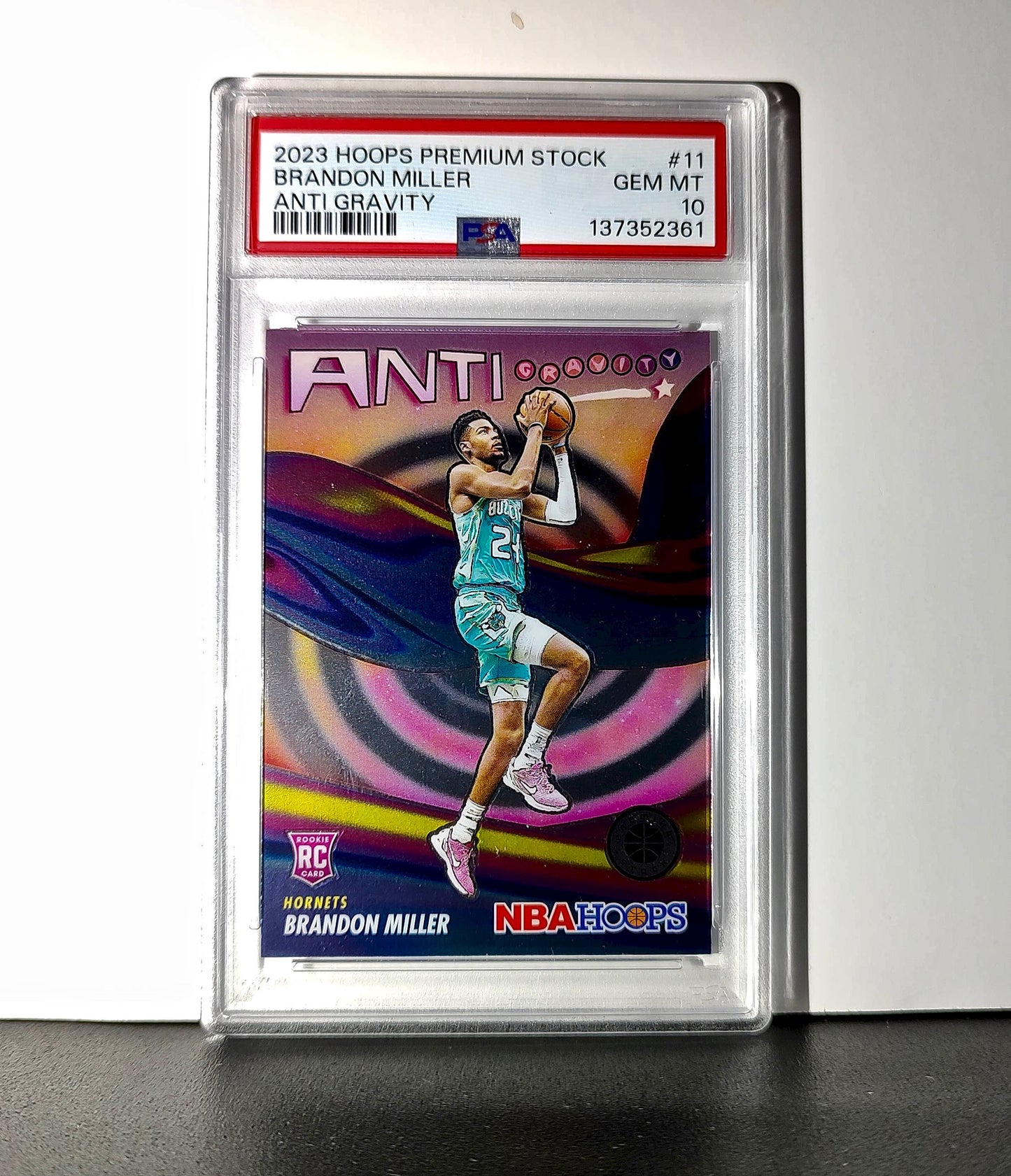 Brandon Miller 2023 Panini Hoops Premium Anti Gravity #11 PSA 10 Gem Mint
